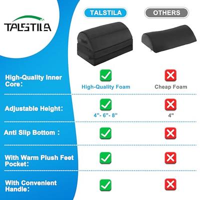 TALSTILA Foot Rest for Under Desk at Work, Office Desk Accessories - Foot  Stool, Ergonomic Adjustable Memory