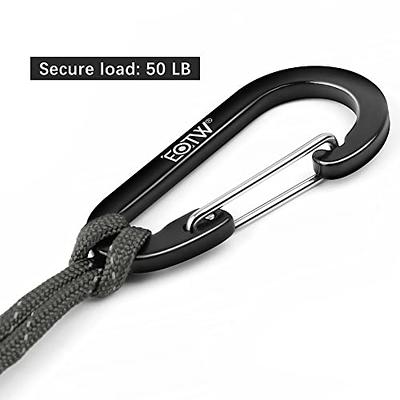 Ahiller Carabiner Clip, Double Anti-Misopening Locking Design, 2.95'' in Alloy Carabiner Keychain for Outdoor Camping, Key Ring Clip