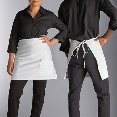 Cross Back Kitchen Apron for Women, Men. Chefs, Baking, BBQ. Tan Cotton Canvas with Pockets., Standard Cross Back - 34”L x 30”W