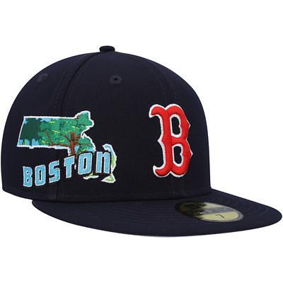 Men's New Era Navy Boston Red Sox Concepts Pinstripe 59FIFTY Fitted Hat