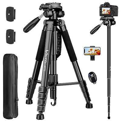   Basics 50-inch Lightweight Camera Mount Tripod Stand  With Bag, Black/Brown : Electronics