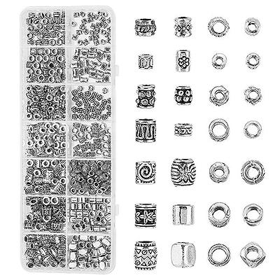 Antique Silver Plated Alloy Beads Vintage Spacer Beads - Temu