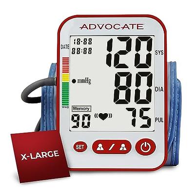 A&D Medical Premium+ Extra Large Cuff Upper Arm Blood Pressure Machine  (16.5-23.6/42-60 cm Range) Home BP Monitor, One Click Operation with Easy  to
