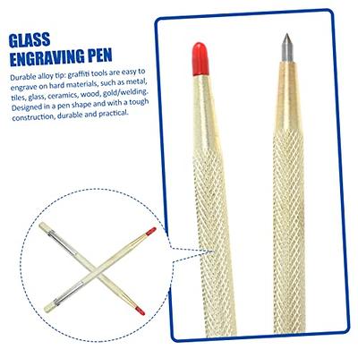 CIMAXIC 4pcs Line Drawing Tool Pen Ceramics Marking Pen Engraver Pen Metal  Marker Pen Metal Marking Pen Layout Tool Machinist Tools Glass Engraving  Pen Cutting Pen Metal Alloy Draw a Line 