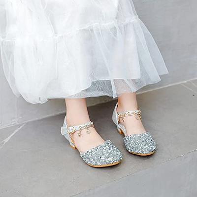 Amazon.com: Little Girls Sandals Kids Open Toe Mesh Bow Ankle Strap Dress  Shoes Wedding Party For Toddler (Beige, 10.5 Little Child) : Clothing, Shoes  & Jewelry