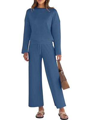 Joyspun Women's Cotton Blend Notch Collar Top and Pants Pajama Set,  2-Piece, Sizes S to 4X 