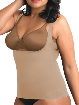 Cupid Women's Comfortable Firm Control Open-Bust Shaping Torsette Camisole  Shapewear