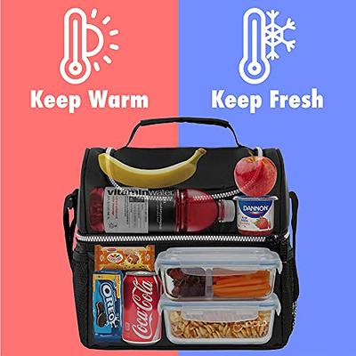 OPUX Insulated Lunch Box for Men Women Adult, Compact Lunch Bag for Kids  Boy Girl Teen, Soft Lunch Cooler Bag for Work School, Leakproof Lunchbox