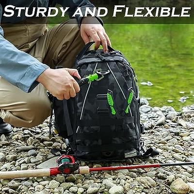 Ghosthorn Fishing Backpack Tackle Sling Bag - Fishing Backpack with Rod  Holder - Tackle Box Fly Fishing Gifts for Men Women