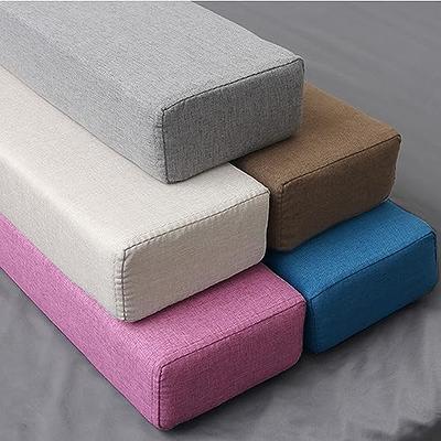 LZMZMQ Wall Side Bed Gap Filler, Headboard/Bed End Mattress Extender  Rectangle, for Hospital/Hotel/Home, Grey Washable Cover,  3.1/3.9/5.9/7.9