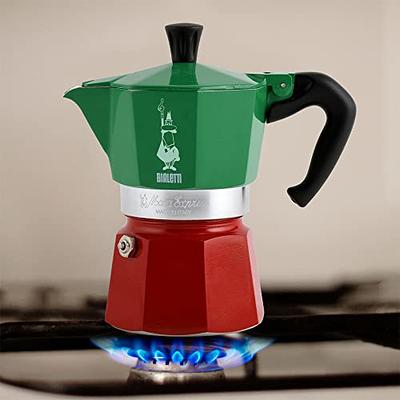 Bialetti - Moka Espress: Iconic Stovetop Espresso Maker, Makes Real Italian  Coffee, Moka Pot 6 Cups (6 Oz), Aluminium, Silver