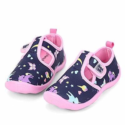 nerteo Water Shoes Girls Kids Walking Sneakers Sandals for Beach