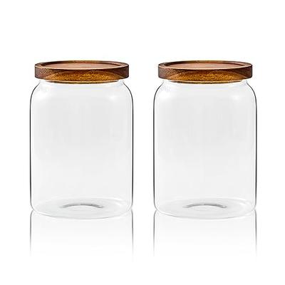 MARTHA STEWART Elsinore 2-Piece Glass Storage Container Set in