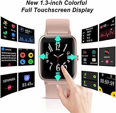 Fitpolo Smart Watch for Android and iOS Phones IP68 Swimming Waterproof  Fitness Tracker Fitness Watch Heart Rate Monitor Smart Watches for Men  Women (Green) 