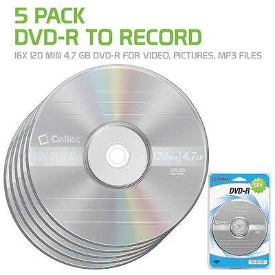 Blank CD DVD+R 16x 4.7GB 120 Minute DVD 50 Pack Storage Media in