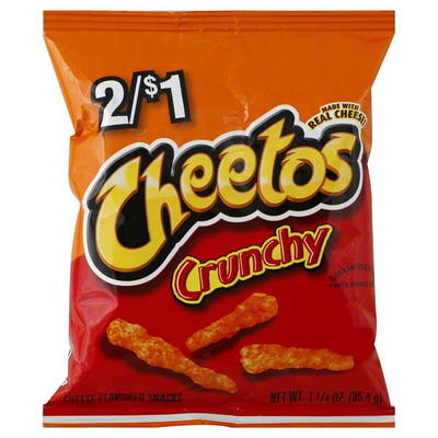 Cheetos Crunchy Cheddar Jalapeno Cheese Flavored Snacks, 2 Ounce