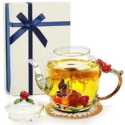 Teabloom Buckingham Palace Teapot & Flowering Tea Gift Set in Box Stovetop  Safe