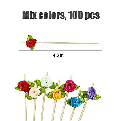 100pcs Bamboo Sticks Snack Strawberry Bouquet Materials