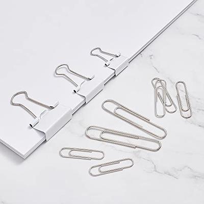 Mr. Pen- Binder Clips, 100 PC, Assorted Sizes, Black, Paper Binder Clips, Paper Clamps Assorted Sizes, Black Clips for Paper, Black Binder Clips