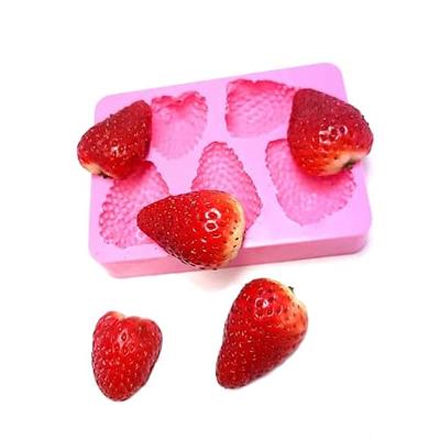 Realistic Strawberries  strawberry mold Fruit Shape Silicone Mold