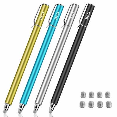 Stylus Pens for Touch Screens, 4PCS Stylus Pen for iPad with Precision  Double Fiber Tips, Compatible with Apple iPad/iPhone/Android/Tablets and  Other