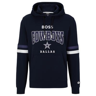 Men's BOSS X NFL White/Navy Dallas Cowboys Touchdown Pullover Hoodie