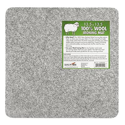 Rdutuok 60 x 22 inches Wool Pressing Mat for Quilting Large Size New  Zealand Wool Mat with Scissors, Tape,Felt Storage Case,Iron Rest pad and  40Pcs Sewing Pins - Yahoo Shopping