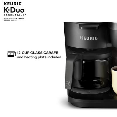 Keurig K-Duo Essentials Black Single-Serve K-Cup Pod Coffee Maker, Black -  Yahoo Shopping