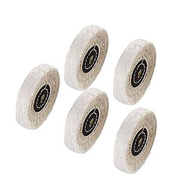 POWERTEC 6 in. Bench Grinder Buffing Wheel Kit with 3-piecs Polishing Compound Set 71631