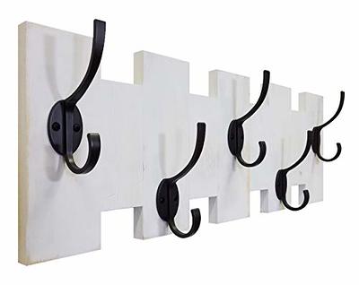 AMBIRD Wall Hooks with Shelf 28.9 Inch Length Entryway Wall Hanging Shelf Wood  Coat Hooks for