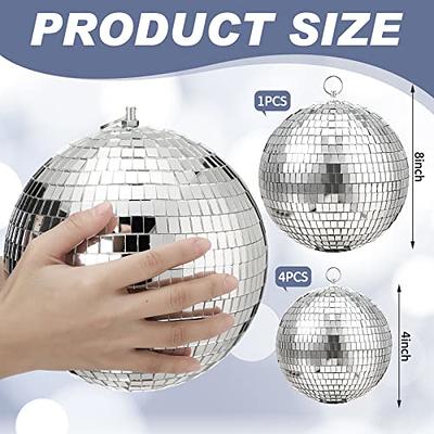 Mirror Ball, 8 inch Reflective Light Dance Disco Balls with Hanging Ring  for DJ Club Party,Home Decoration, Family Gathering Live Stage (8 inch,  Blue)