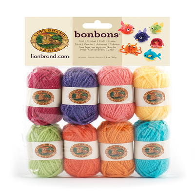 Lion Brand Yarn Bonbons Brights Mini Yarn Variety Pack Light Acrylic  Multi-color Yarn 3 Pack - Yahoo Shopping