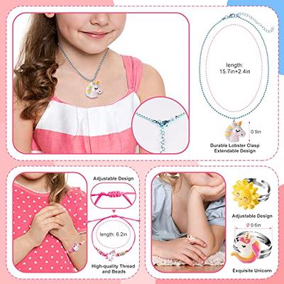 Kids Jewelry for Little Girls, Unicorn Play Necklaces Rings Bracelets Set  for Toddlers age 4-6 5-7 6-8, Costume Dress Up Jewelry Bulk, Christmas  Birthday Stocking Stuffer Gift for 3 4 5 6 7 8 Year Old - Yahoo Shopping