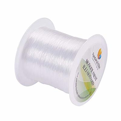 Mandala Crafts 0.12mm Nylon Invisible Thread for Sewing Quilting - Fishing  Line Monofilament Transparent Thread for Wigs Beading - 6560 Yds Clear