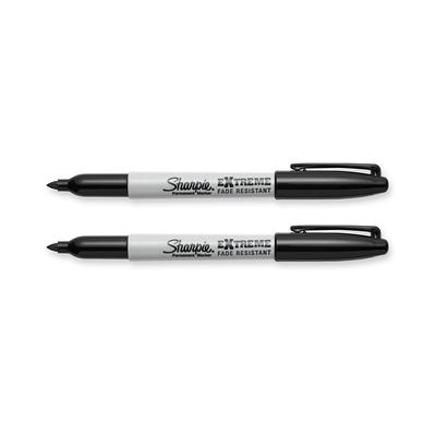  SHARPIE 37161PP Permanent Markers, Ultra Fine Point, Black, 2  Count : Office Products