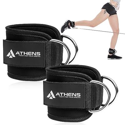 DMoose Fitness Ankle Straps for Cable Machines for Kickbacks, Glute  Workouts, Leg Extensions 