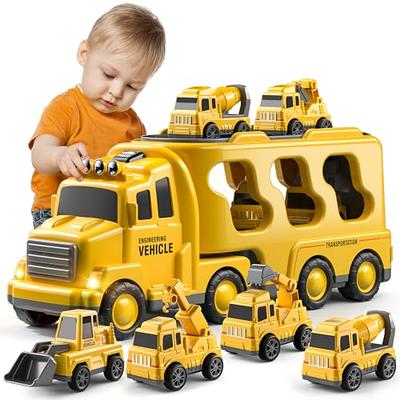 5 in-1 Toy Trucks for Boys,Truck Toy for 1 2 3 4 5 6