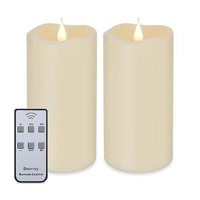 4pk LED Votive Flameless Black Wick Candle White - Threshold™