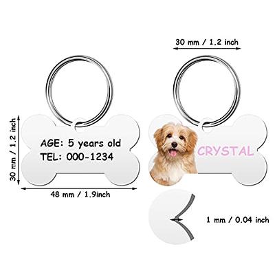 ALUMINUM PET TAGS - BLANK FOR SUBLIMATION