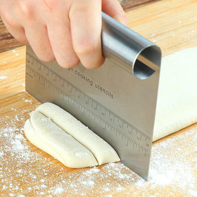 Bench Scraper Stainless Steel Dough Cutters Pastry Chopper - Temu