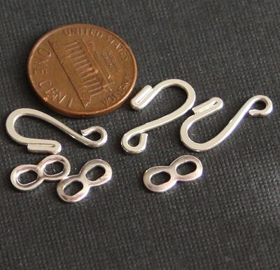 sterling Silver S Hook Clasps, S925 Clasp For Jewelry Making