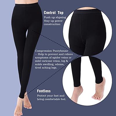 SZKANI Medical Compression Leggings for Women 20-30 mmhg Compression  Pantyhose, Medical Compression Tights for Varicose Veins, Swelling,  Lymphedema(Black(Footless)_XXL) - Yahoo Shopping