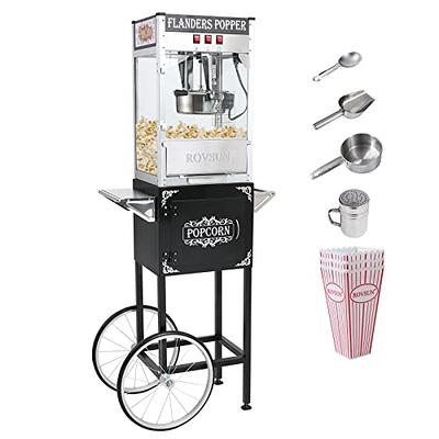 Galaxy 8 oz. Black Popcorn Machine / Popper - 120V