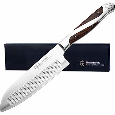  Farberware Ceramic 5- Inch Santoku Knife with Custom-Fit Blade  Cover, Razor-Sharp Kitchen Knife with Ergonomic, Soft-Grip Handle,  Dishwasher-Safe, 5-inch, Aqua: Home & Kitchen