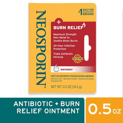 Neosporin Burn Relief & First-Aid Antibiotic Ointment,.5 oz - Yahoo Shopping