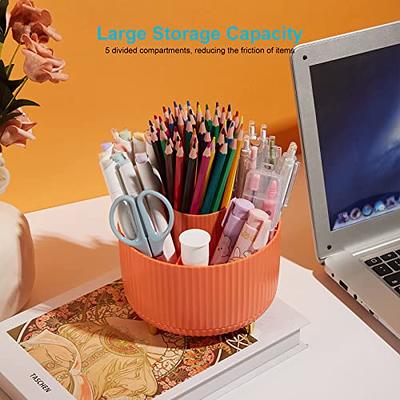 Acrylic Desk organizers and accessories,Pen and Marker Organizer, clear  Pencil organizer and Pen Holder for desk with Drawer,Art supply storage