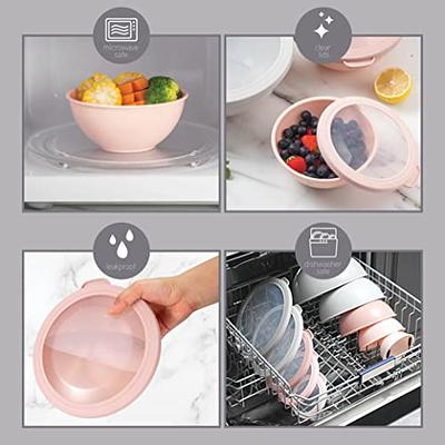 COOK WITH COLOR Mixing Bowls with TPR Lids - 12 Piece Plastic Nesting Bowls  Set includes 6 Prep Bowls and 6 Lids, Microwave Safe Mixing Bowl Set (Pink  Ombre) - Yahoo Shopping