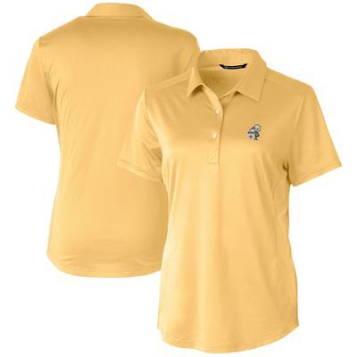 Miami Dolphins Cutter & Buck Women's Helmet Logo DryTec Prospect Textured  Stretch Polo - Orange