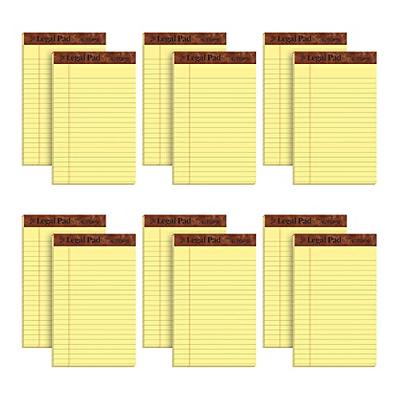 TOPS The Legal Pad Writing Pads, 8-1/2 x 11-3/4, Canary Paper, Legal  Rule, 50 Sheets, 3 Pack