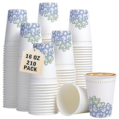  LITOPAK 400 Pack 8 oz Disposable Paper Coffee Cup, Hot/Cold  Beverage Drinking Cups for Water, White, Suitable for Party, Picnic,  Travel, and Events. : Health & Household